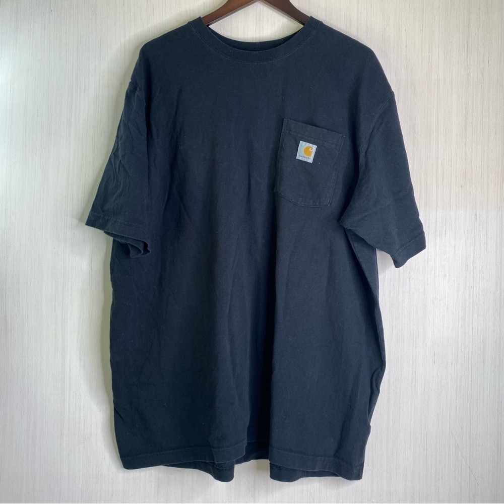 Carhartt Men's Original Fit Short Sleeve Pocket T-Shirt Black Size 2XL